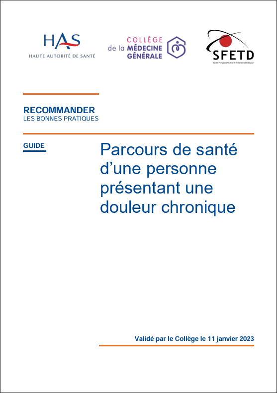HAS 2023 Parcours de santé d'une personne présentant une douleur chronique